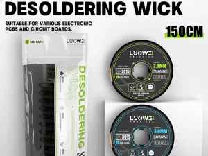 LUOWEI LW-3015 Desoldering Wick 3.0mm x 150cm | Professional Solder Removal Braid for PCB & Mobile Repair